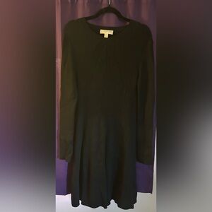 Michael Kors Mid-Length Black Dress Size L
